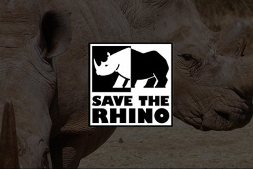 Save the rhino logo